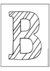 Bilder � fargelegge bokstaven B