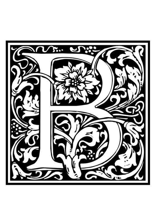 dekorativ alfabet - B