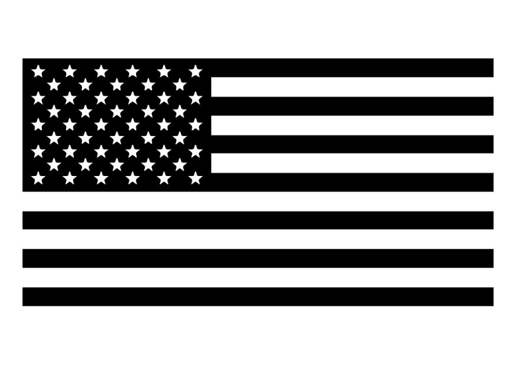 Bilde å fargelegge det amerikanske flagget