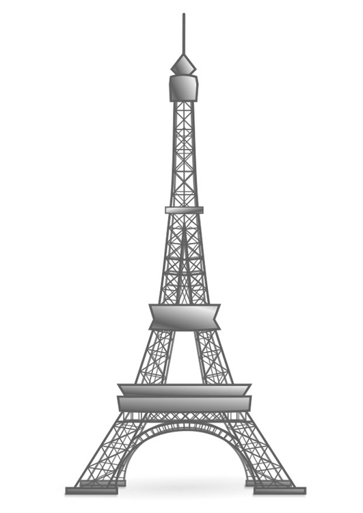 Bilde å fargelegge EiffeltÃ¥rnet - Frankrike
