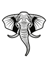 Bilder � fargelegge elefant