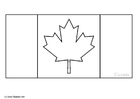 Bilder � fargelegge flagg fra Canada