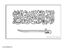 Bilder � fargelegge flagg fra Saudi-Arabia