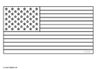 Bilder � fargelegge flagg fra USA