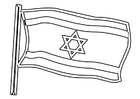 Bilder � fargelegge Israel flagg