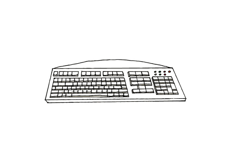 Bilde å fargelegge keyboard