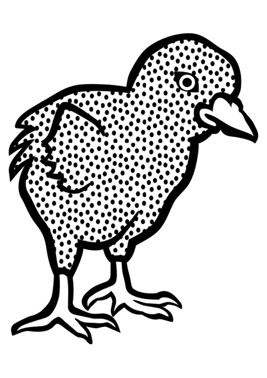 Bilde å fargelegge kylling