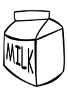 Bilder � fargelegge melk