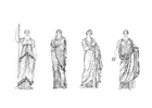 Bilder � fargelegge romersk kvinne