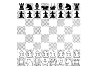 Bilder � fargelegge sjakk