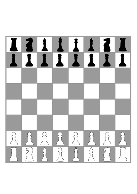 Bilde å fargelegge sjakkbrett