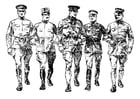 Bilder � fargelegge soldater fra den første verdenskrig