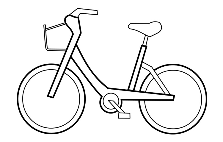 Bilde å fargelegge sykkel