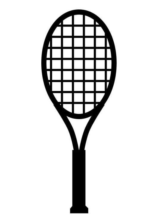 Bilde å fargelegge tennisracket