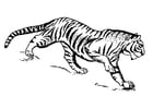 Bilder � fargelegge tiger