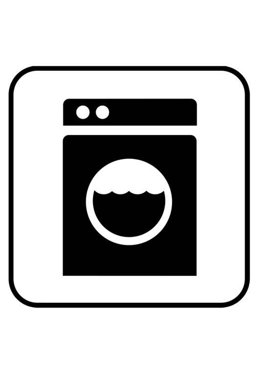 Bilde å fargelegge vaskemaskin