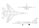 Bilder � fargelegge Vigilante A-5A jagerfly