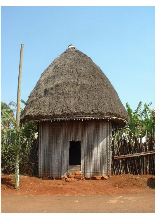Foto afrikansk hytte