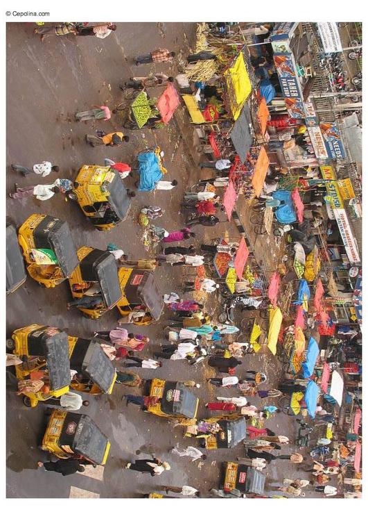gatebilde fra India