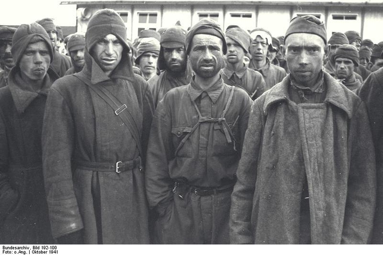 Foto Mauthausens konsentrasjonsleir - russiske krigsfanger