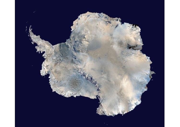 Foto satelittbilde av Antarktis