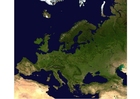 Fotografier satelittbilde av Europa