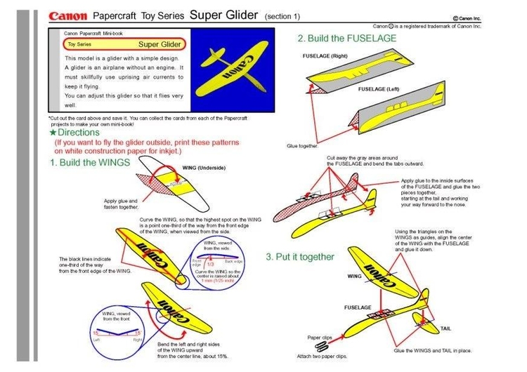 håndverk for barn super glidefly 1