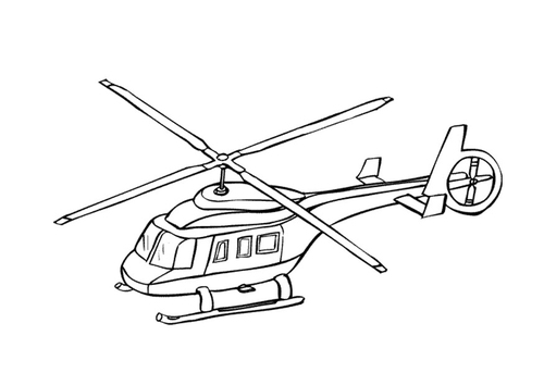 Bilde å fargelegge helikopter