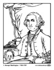 Bilder � fargelegge 01 George Washington