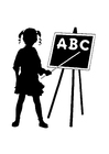 Bilde å fargelegge ABC