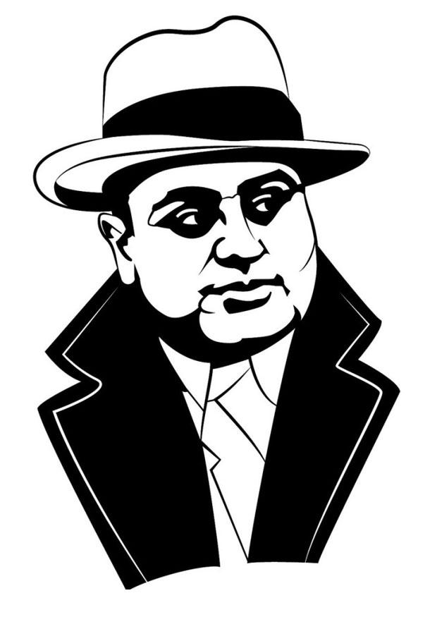 Bilde å fargelegge Al Capone