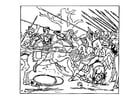 Bilder � fargelegge Alexanders seier over perserne