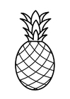 Bilde å fargelegge ananas