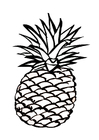 Fargeleggingsbilde ananas