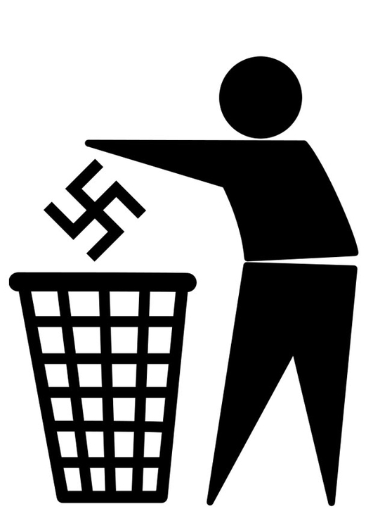 Bilde å fargelegge antifascisme logo