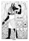 Fargeleggingsbilde anubis