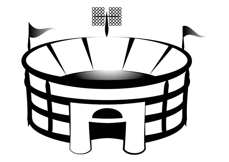 Bilde å fargelegge arena