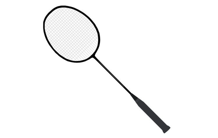 Bilde å fargelegge badminton racket