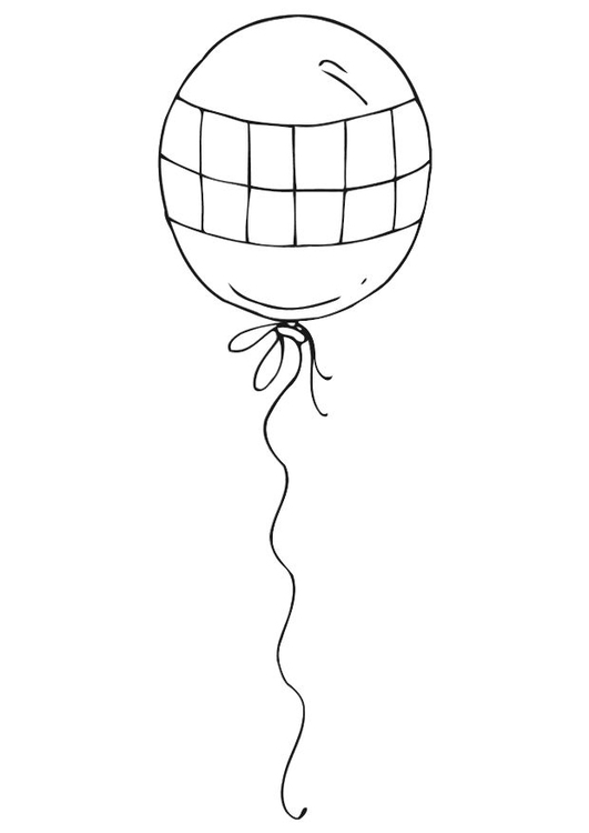 Bilde å fargelegge ballong