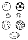 Bilde å fargelegge ballsport