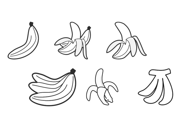 Bilde å fargelegge banan