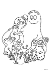 Bilder � fargelegge Barbapappas familie