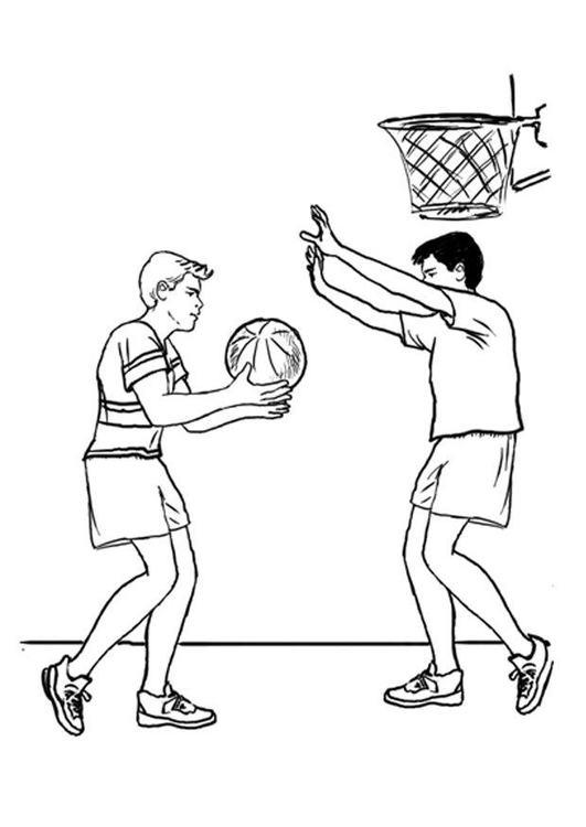 Bilde å fargelegge basketball