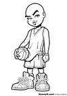 Fargeleggingsbilde basketball