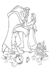 Bilder � fargelegge Beauty and the Beast