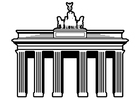 Bilde å fargelegge Berlin - Brandenburger Tor