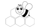 Bilde å fargelegge bie - forside
