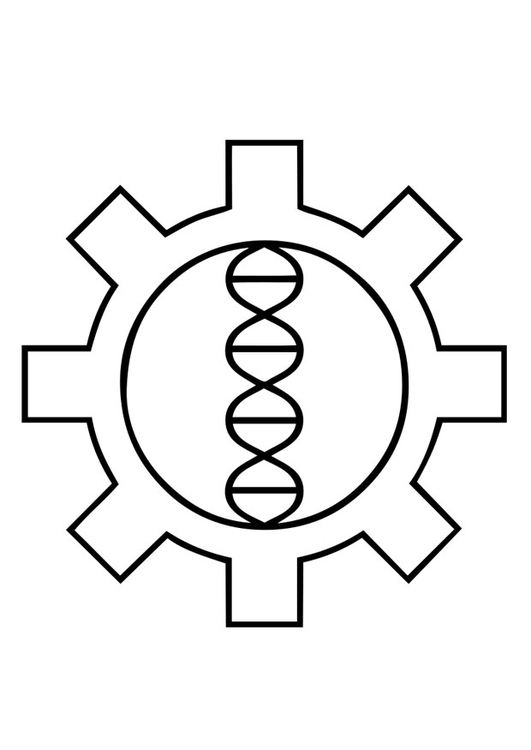 Bilde å fargelegge biohacking gen teknikk