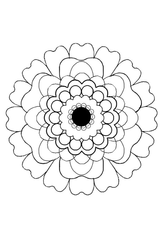 Bilde å fargelegge blomst