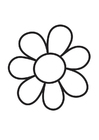 Fargeleggingsbilde blomst